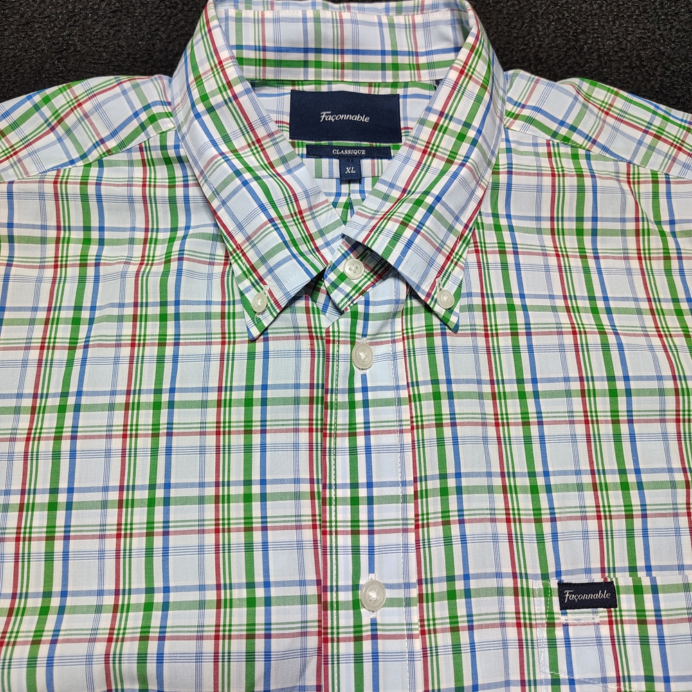 Faconnable Classique Button Down Long Sleeve Shir… - image 1